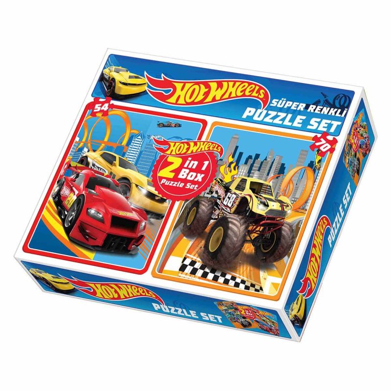 Hot Wheels 2 İn 1 Box Puzzle Set Fiyatı, Yorumları - duyumarket