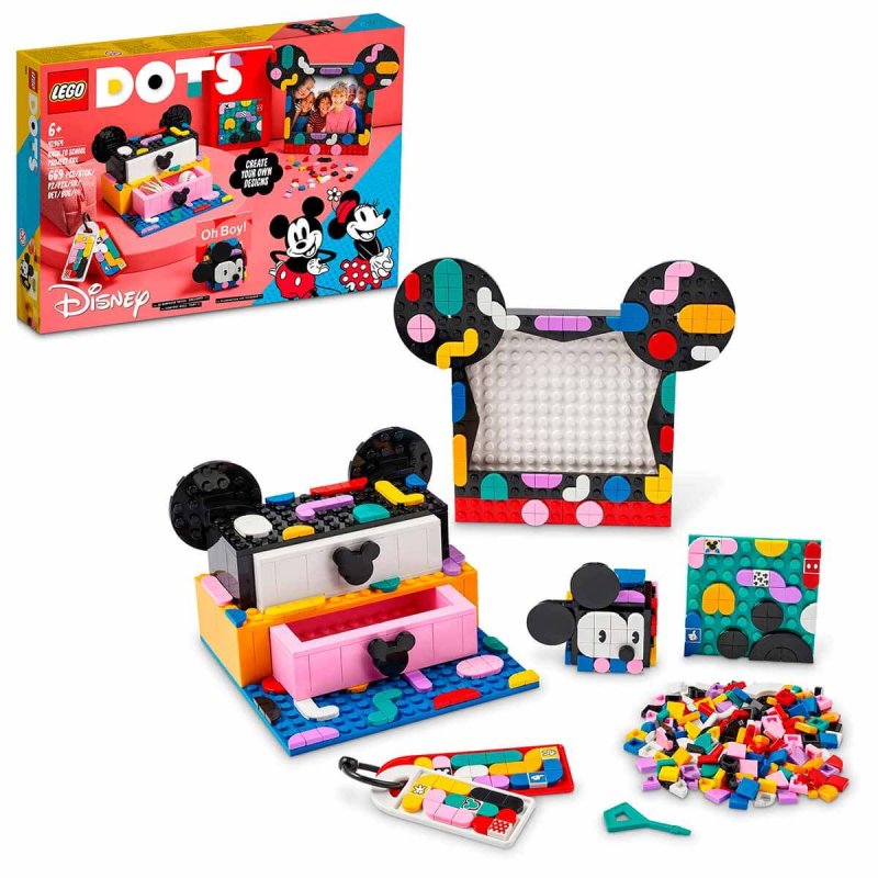 Lego Dots Disney Mickey Ve Minnie Okula Dönüş Projesi Kutusu
