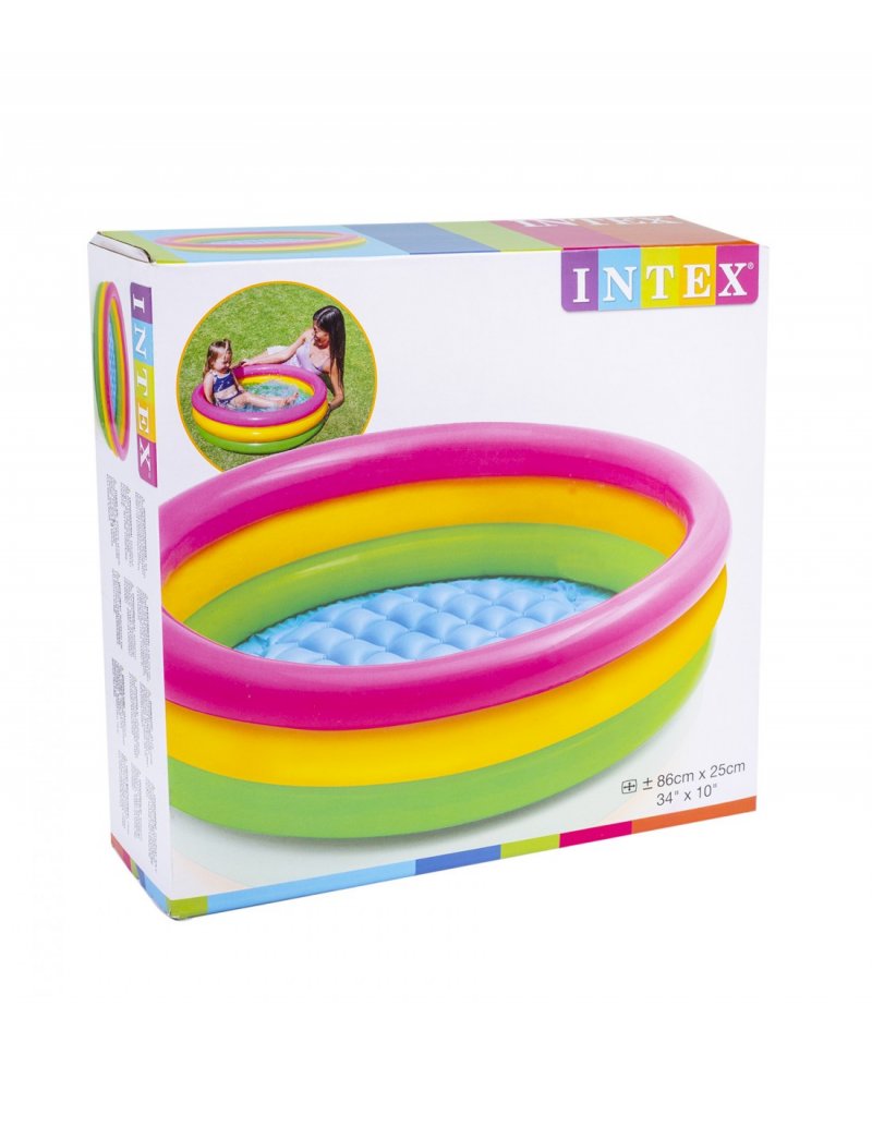Renkli 3 Boğumlu Bebek Havuz 86x25 Cm Renkli 3 Boğumlu Bebek Havuz 86x25 Cm